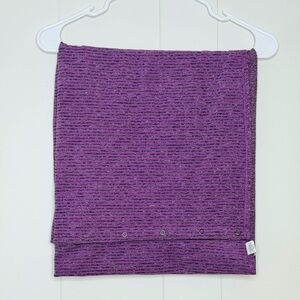 lululemon Vinyasa Purple Striped Knit Scarf/Wrap